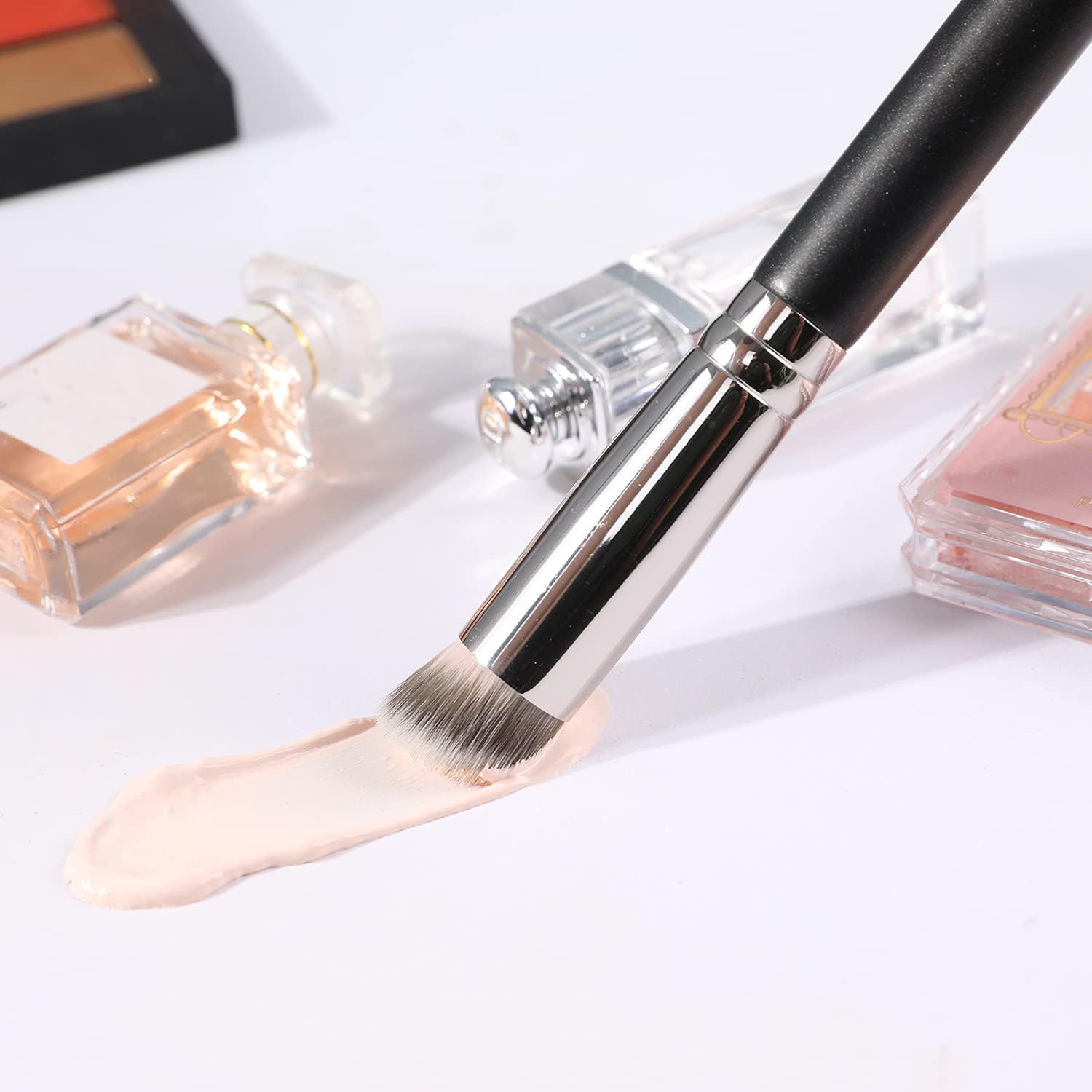 ENERGY Concealer Brush Under Eye Mini Angled Flat Top Kabuki Nose Contour Brush for Concealing Blending Setting Buffing with Powder Liquid Cream Cosmetic Pro Small Makeup Foundation brushes 270 ENERGYAu supplements
