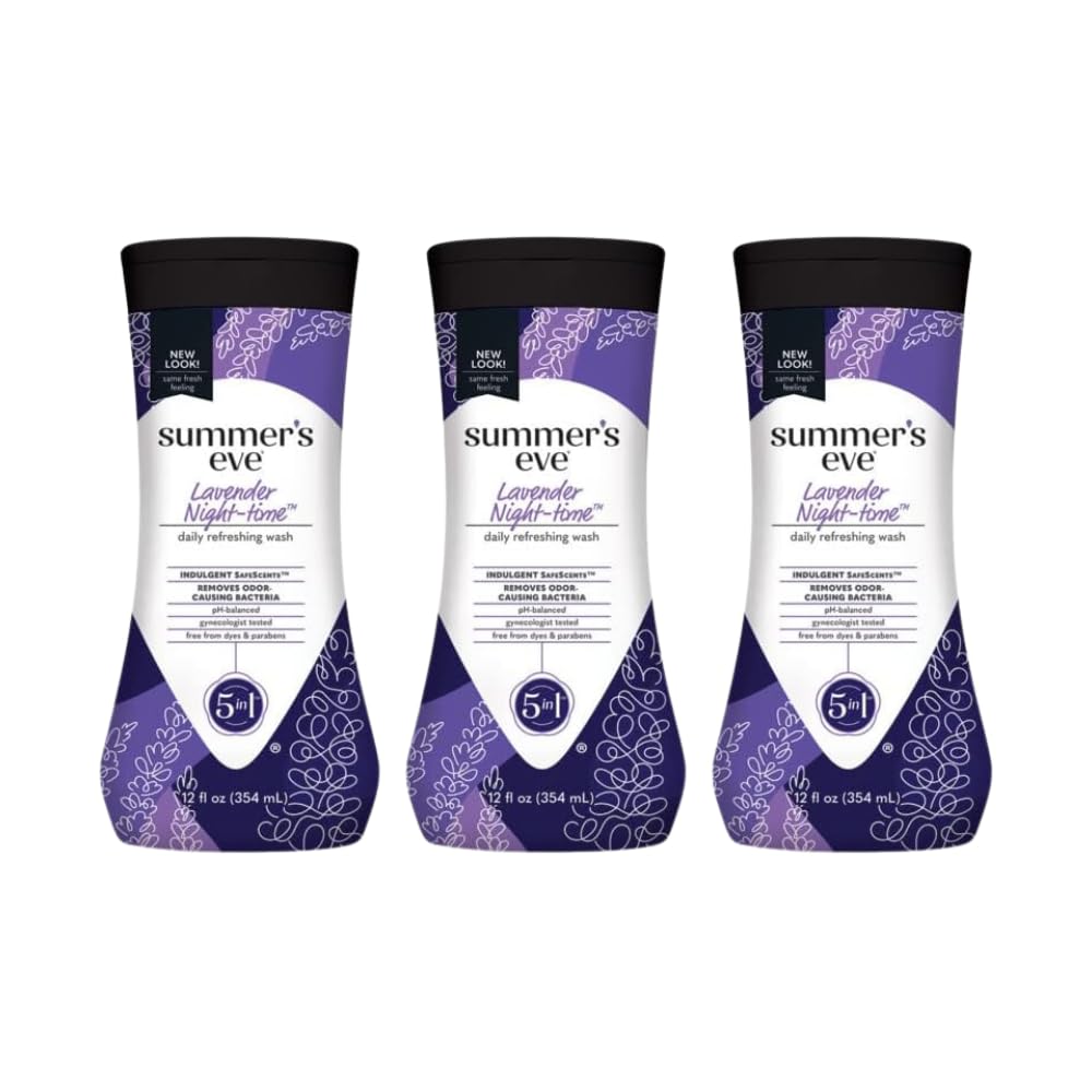 Summer's Eve Night-Time Cleansing Wash, Lavender, 12 Fl Oz (Pack of 3) Summer's EveAu supplements