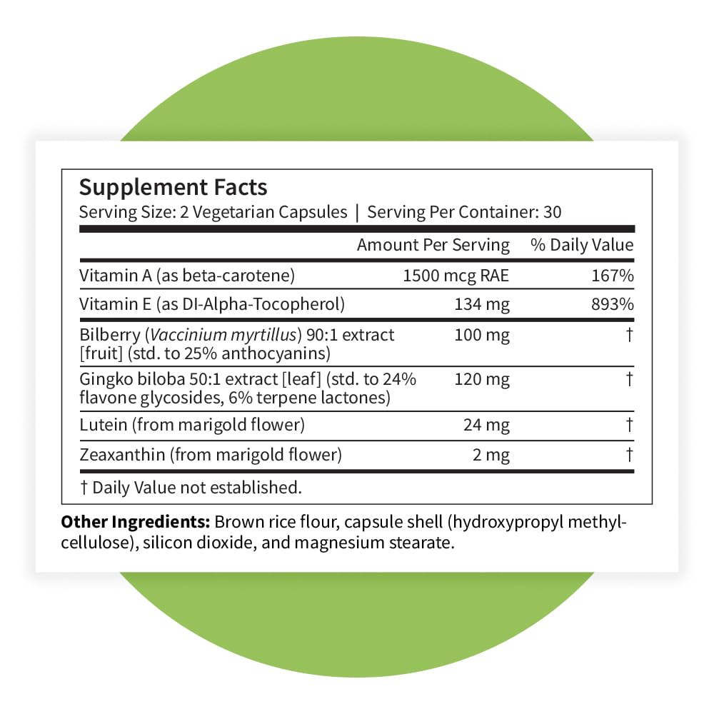 Pattern Wellness Vision Complex Supplement – Daily Eye & Visual Function Support – Herbal Extract & Vitamin Blend – 60 Vegan Capsules Pattern WellnessAu supplements