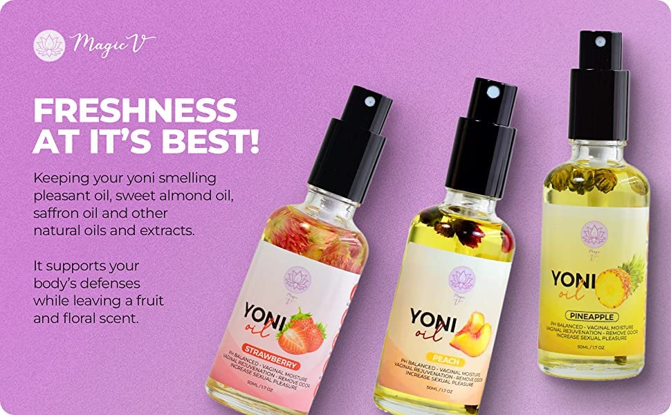 Magic V Steam V Yoni Oil Spray Organic Feminine Oil Vaginal Moisturizer For Wetness Magic V SteamAu supplements