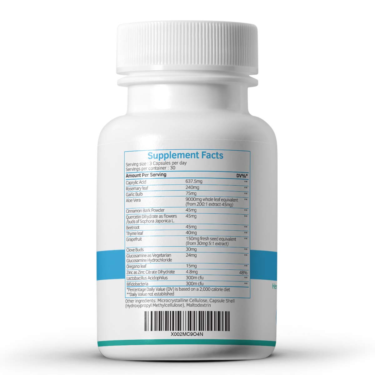 CanDefence - Candida Cleanse Ultimate Extra Strength All-in-ONE Formulation with Caprylic Acid, Probiotics and a synergistic Balance of 11 Different Botanicals - 90 Capsules swiss bioenergeticsAu supplements