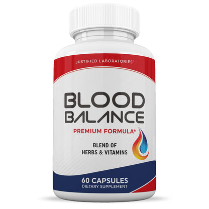 (3 Pack) Blood Balance Advanced Formula 620MG Supplement Pills 180 Capsules Justified LaboratoriesUS supplements