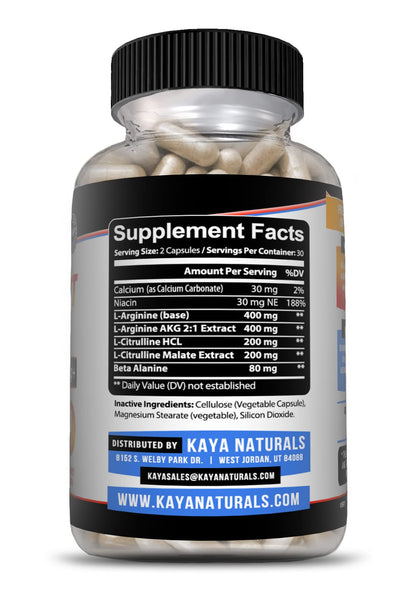 Kaya Naturals - Nitric Blast Potent All-Natural Herbal Supplement for Maximum Health Benefits Kaya NaturalsUS supplements