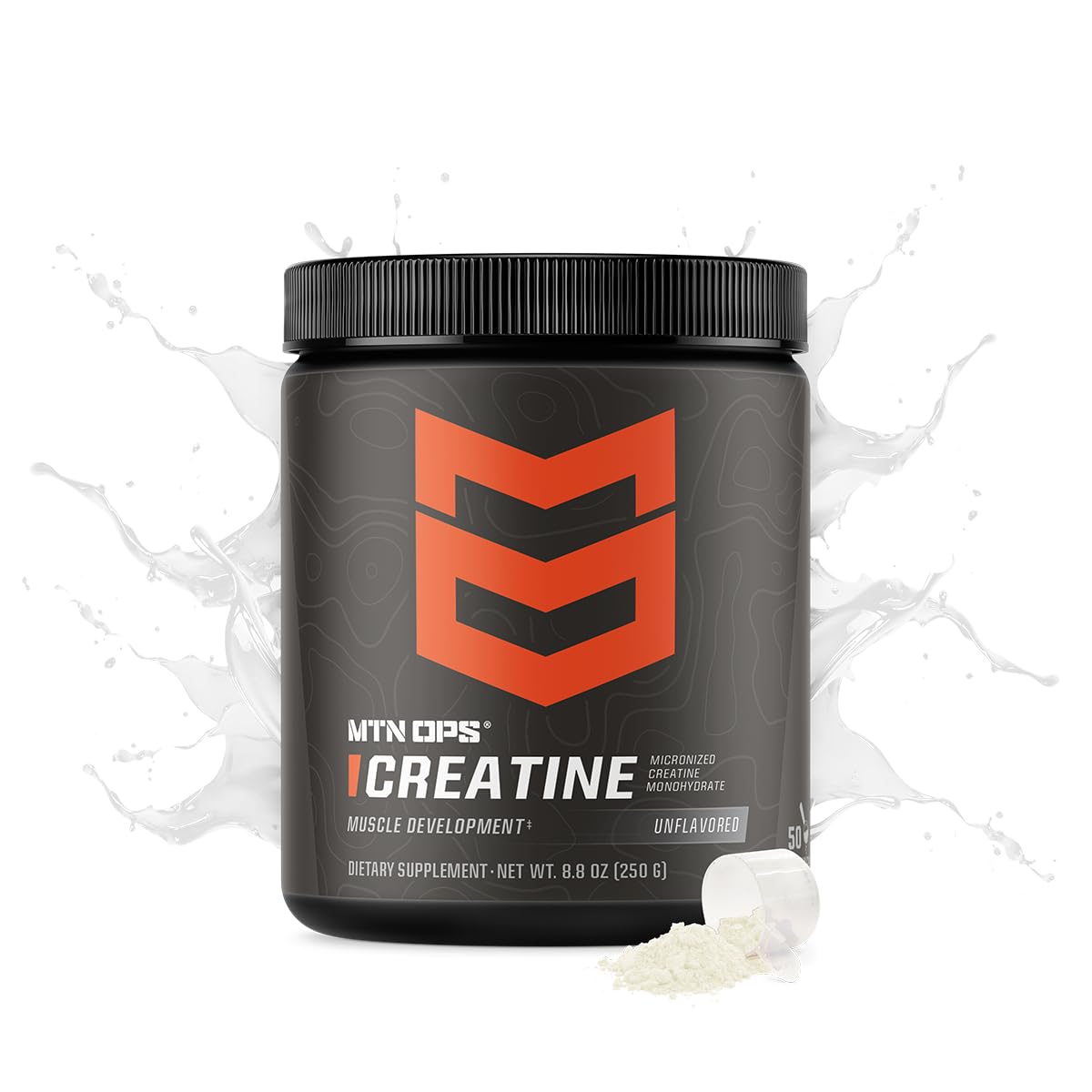 MTN OPS Micronized Creatine Monohydrate Powder – Unflavored 5 g per Serving, 50 Servings – Pure Creatine for Men for Muscle Recovery & Strength Training MTN OPSAu supplements