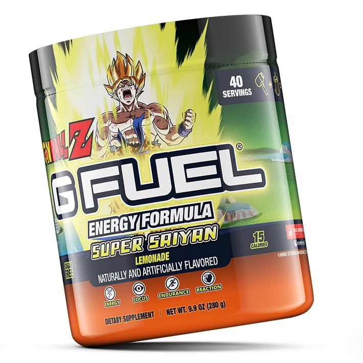 G fuel Dragon Ball Z Energy Powder, Sugar Free, Clean Caffeine Focus Supplement G fuelAu supplements