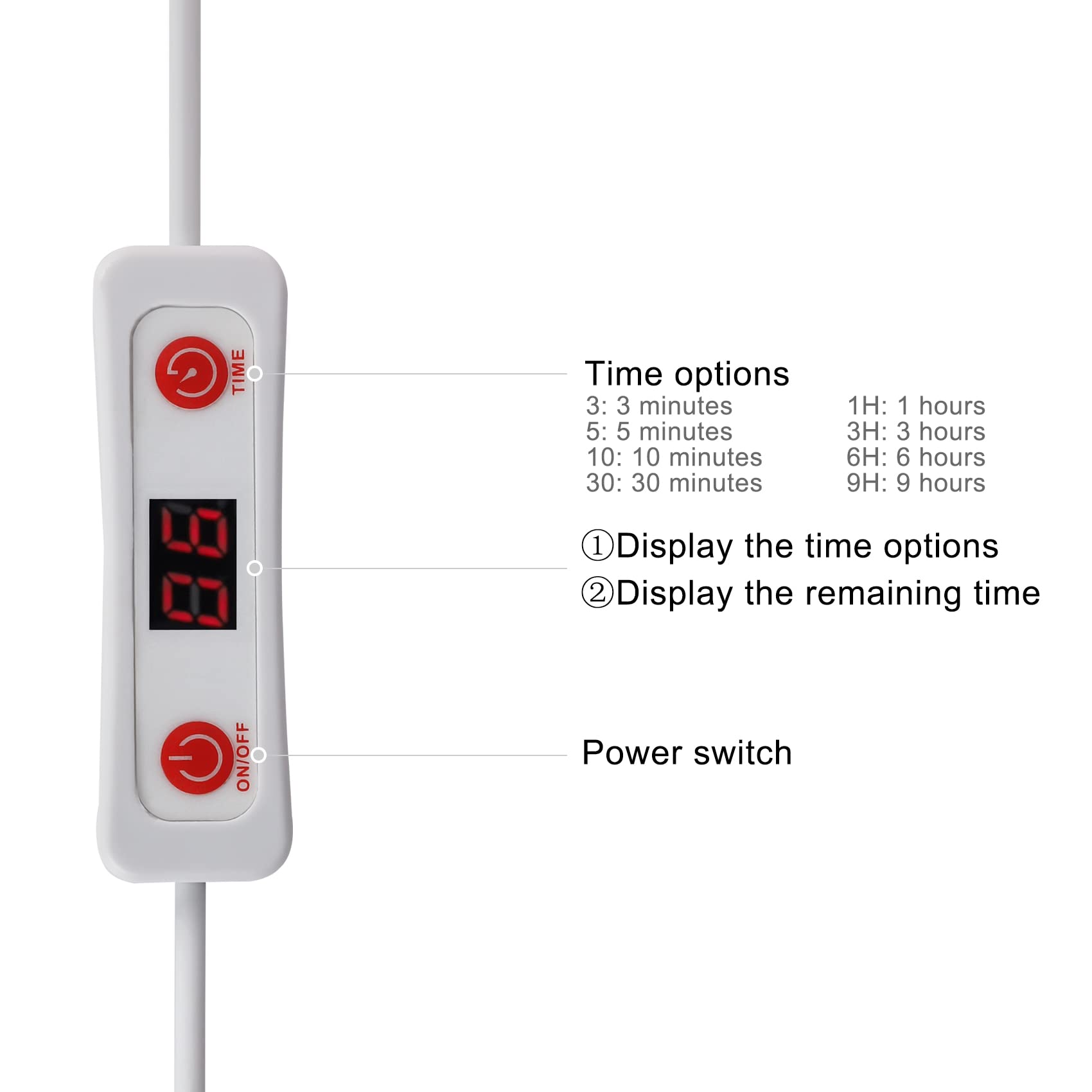 MAINENG Infrared & Red Light Therapy Lamp with Timer, 660nm & 850nm LED - M7685 MAINENGAu supplements
