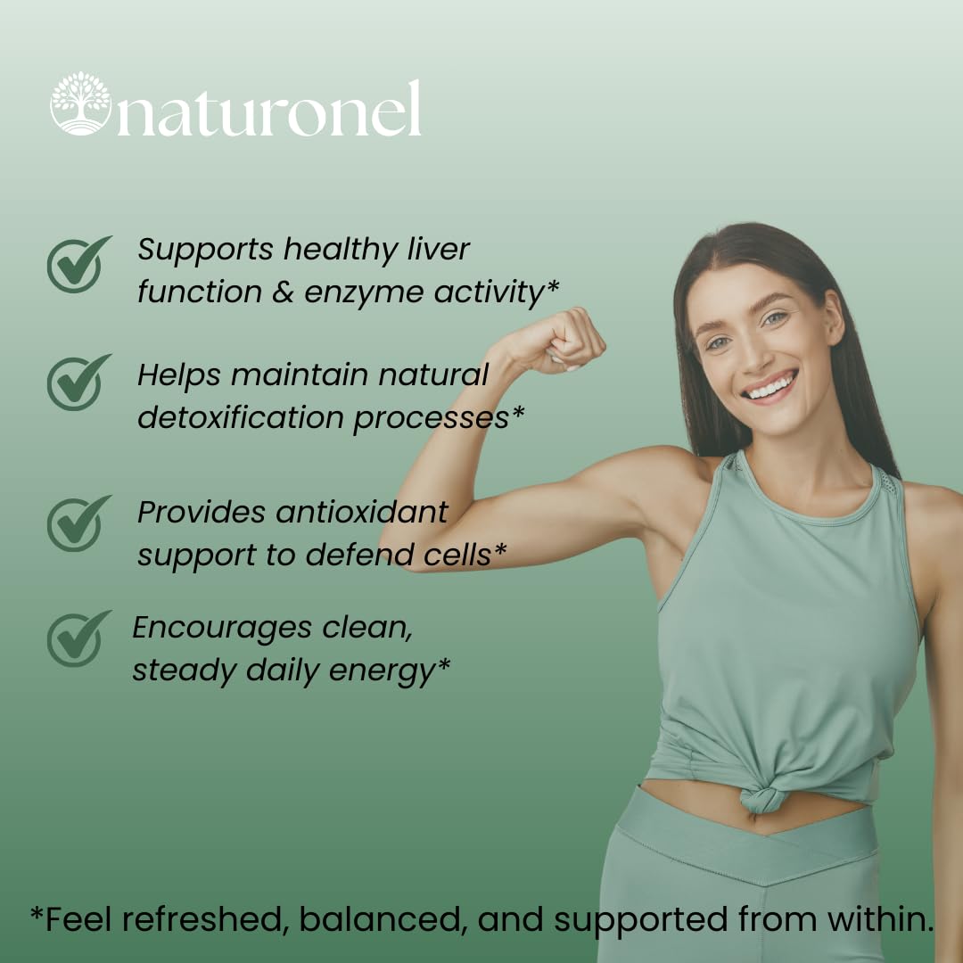 Naturonel Liver Protect – Liver Cleanse Detox & Repair | Liver Detox with Milk Thistle, Beetroot, Artichoke, Dandelion, Chicory, Yarrow, Jujube & Herbal Detox Blend | Made in USA, GMP Certified (1) NaturonelAu supplements