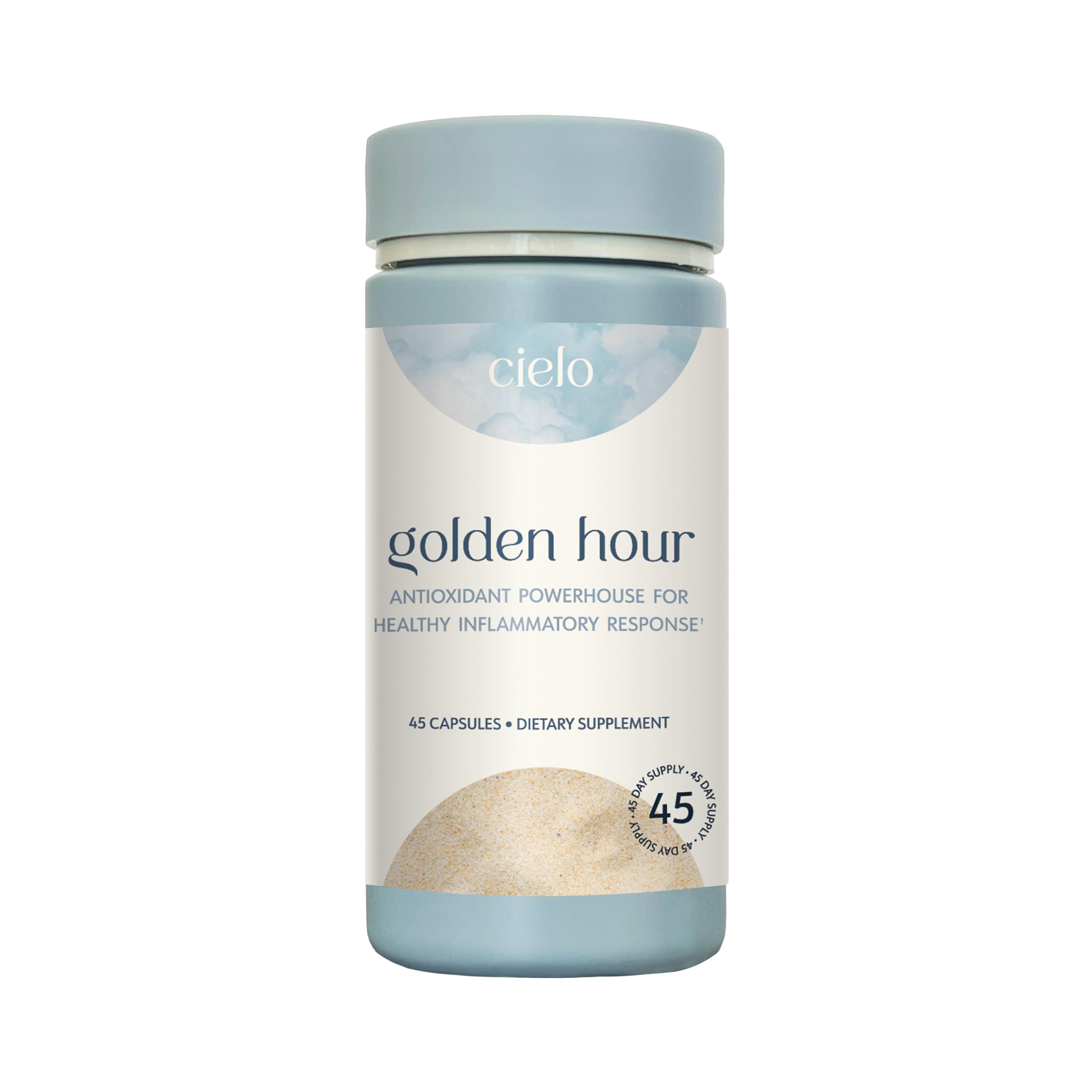 Cielo Golden Hour - Antioxidant Supplement for Healthy Immune System Response - Nutritional Antioxidant Blend for Women and Men (45 Day Supply) CieloAu supplements