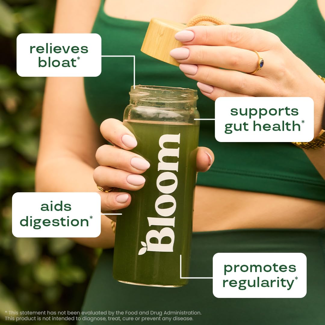 Bloom Nutrition Superfood Greens Powder, Digestive Enzymes with Probiotics and Prebiotics, Gut Health, Bloating Relief for Women, Chlorella, Green Juice Mix with Beet Root Powder, 30 SVG, Mango Bloom NutritionAu supplements