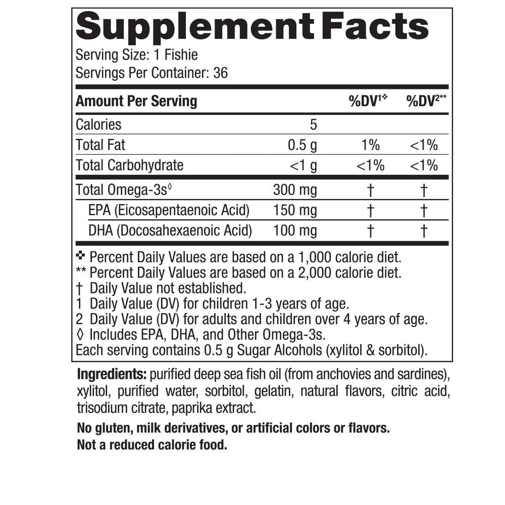 Nordic Naturals Nordic Omega-3 Fishies, Tutti Frutti - 36 Fishies - 300 mg Total Omega-3s with EPA & DHA - Healthy Brain, Mood, Vision & Immune System - Non-GMO - 36 Servings Nordic NaturalsAu supplements