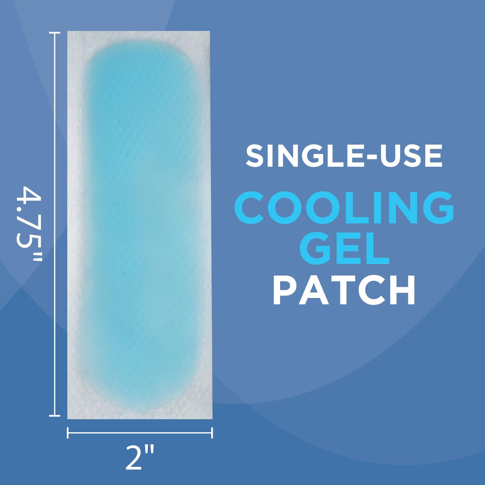 HealthWise Instant Cool Gel Patches | Migraine & Fever Relief | 12-Count | 4.75” x 2” | Soothing Menthol Vapors | Non-Medicated Formula HealthWiseAu supplements