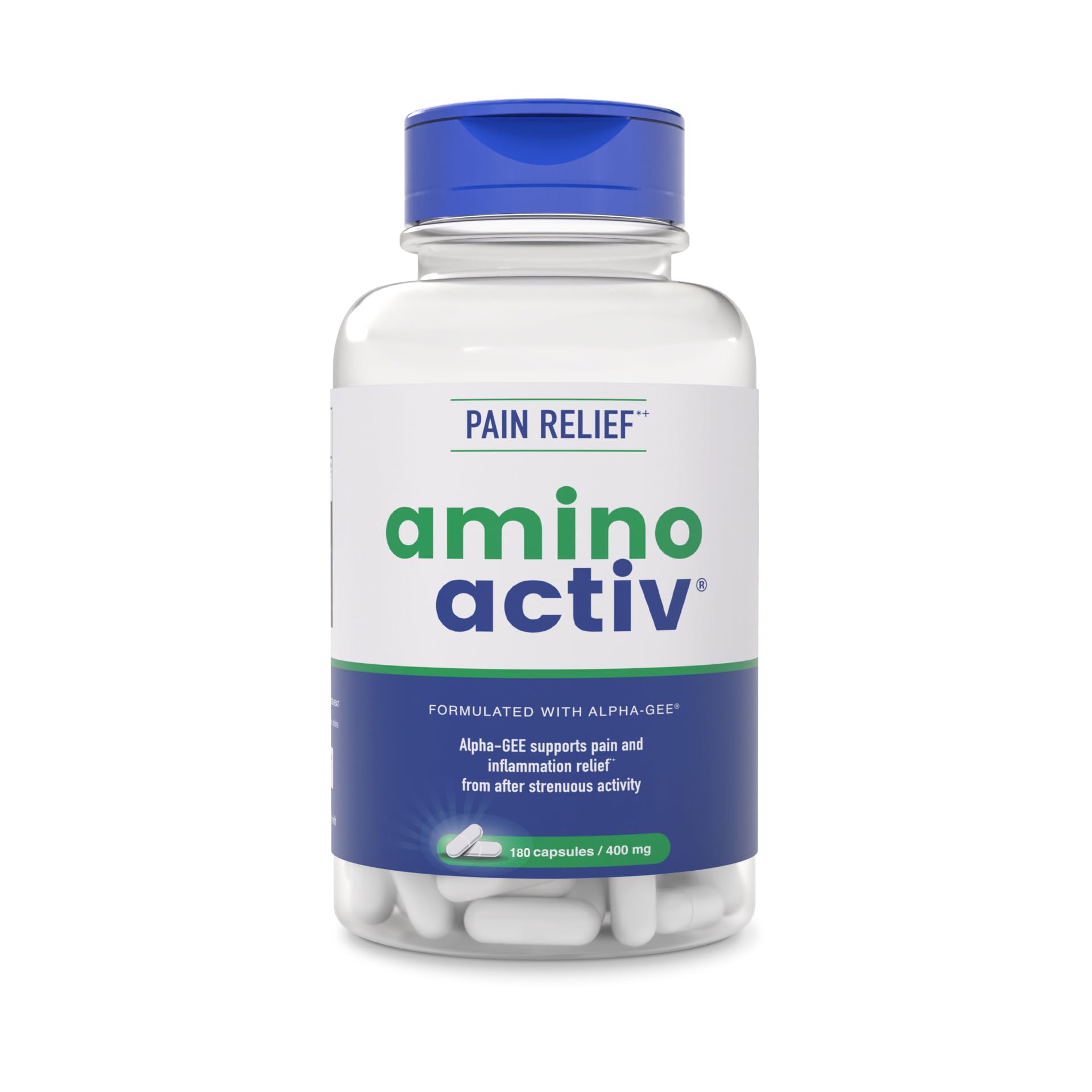 Amino Activ - Fast Holistic Support for Pain & Inflammation Caused by Activity/Exercise (180 Capsules) Amino ActivAu supplements