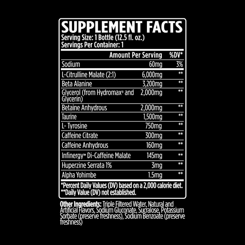 VMI Sports KXR High Stimulant Pre-Workout Energy Ready to Drink 400mg Caffeine VMI SportsAu supplements