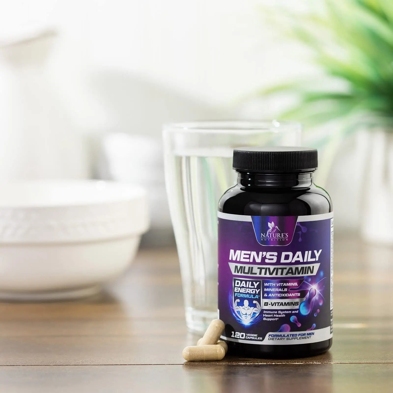 Multivitamin for Men - Advanced Supplement with Full-Spectrum Formula, Essential Vitamins A, C, D, E, & Zinc - High Potency B Vitamins Multi Nature's NutritionAu supplements