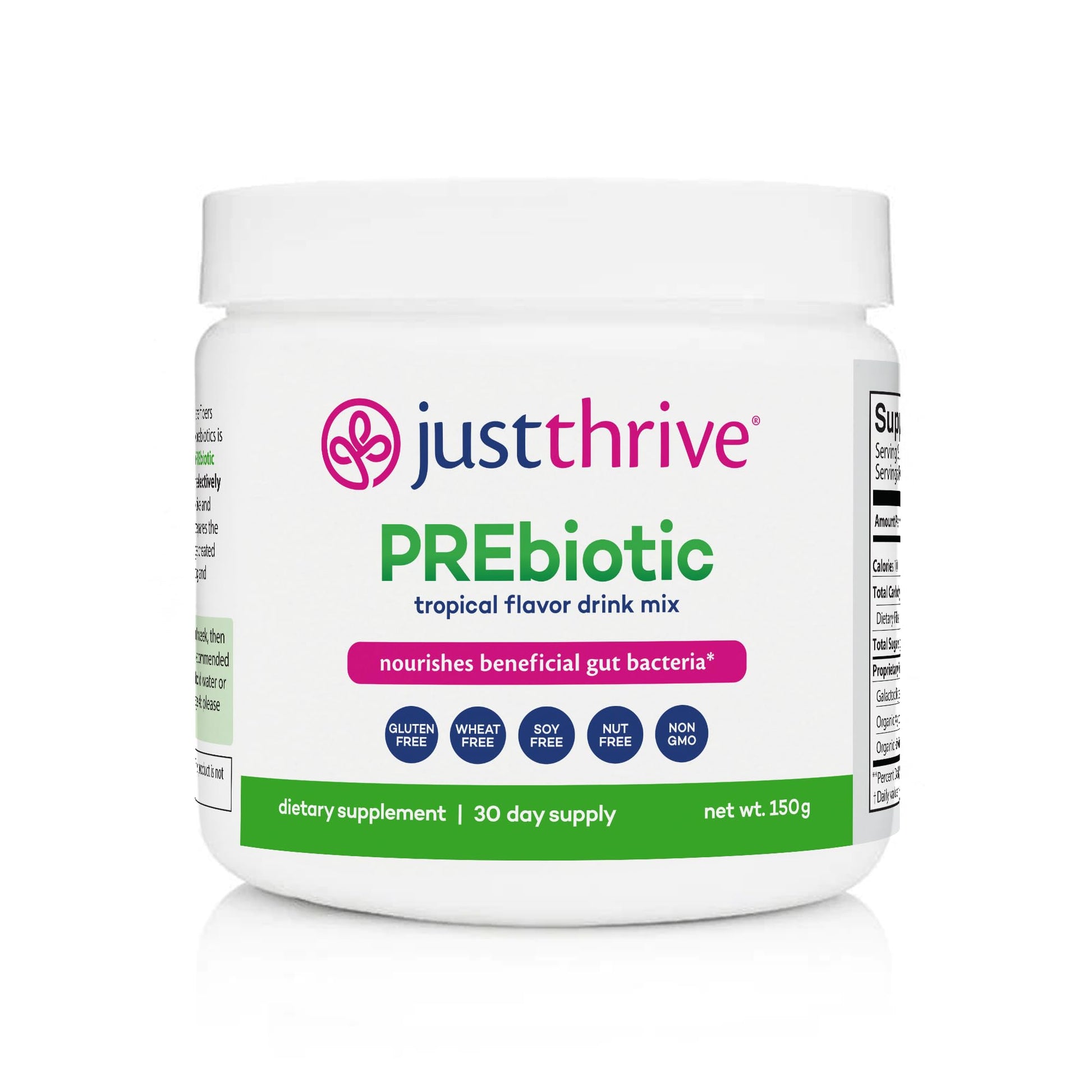 Just Thrive PREbiotic Powder - Digestive and Immune Support Supplement, 150 g Just ThriveUS supplements