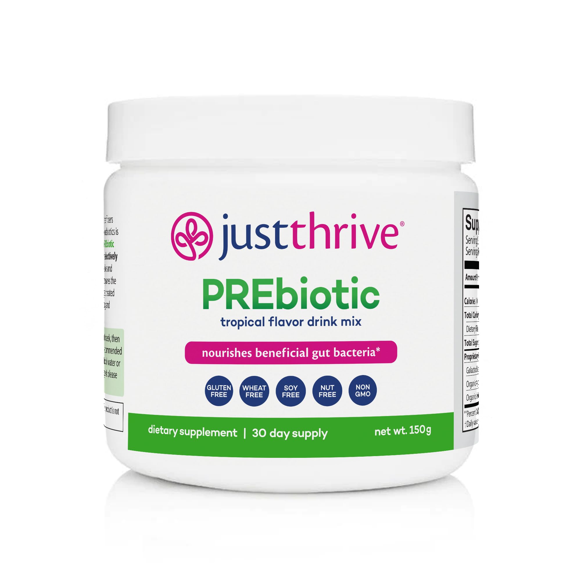 Just Thrive PREbiotic Powder - Digestive and Immune Support Supplement, 150 g Just ThriveUS supplements