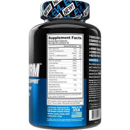 EVL Thermogenic Fat Burner Support - Fast Acting Weight Loss Energy and Appetite EvlutionUS supplements