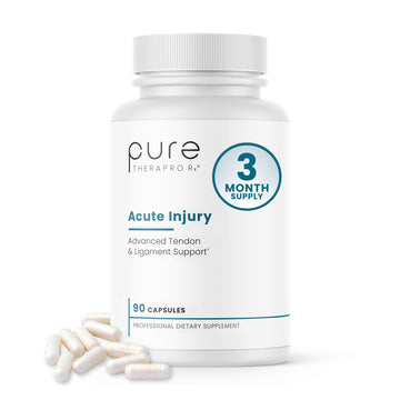 Pure Therapro Rx Acute Injury | Tendon & Ligament Support | Convenient Once a Day Clinical Dose | Supports Tendon Health, Movement & Physical Function | Pharm-Grade (90 Capsules) Pure Therapro RxAu supplements