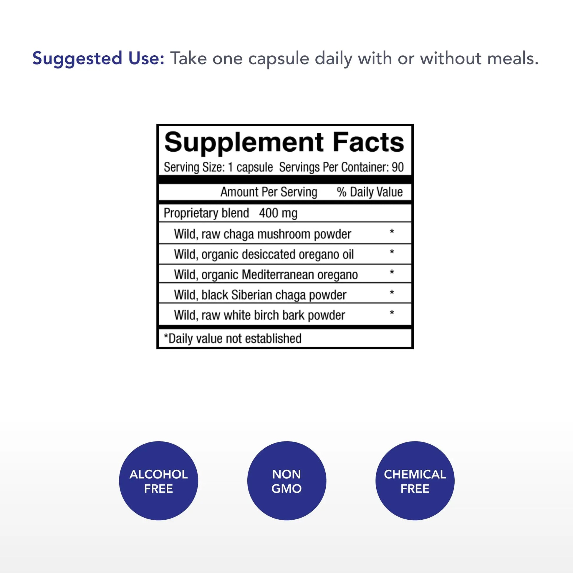 Physician's Strength ChagaStrength - 90 Capsules - Wild, Raw Chaga Complex - Immune & Physical Support - Non-GMO - 90 Servings Physician's Strengthnz supplements