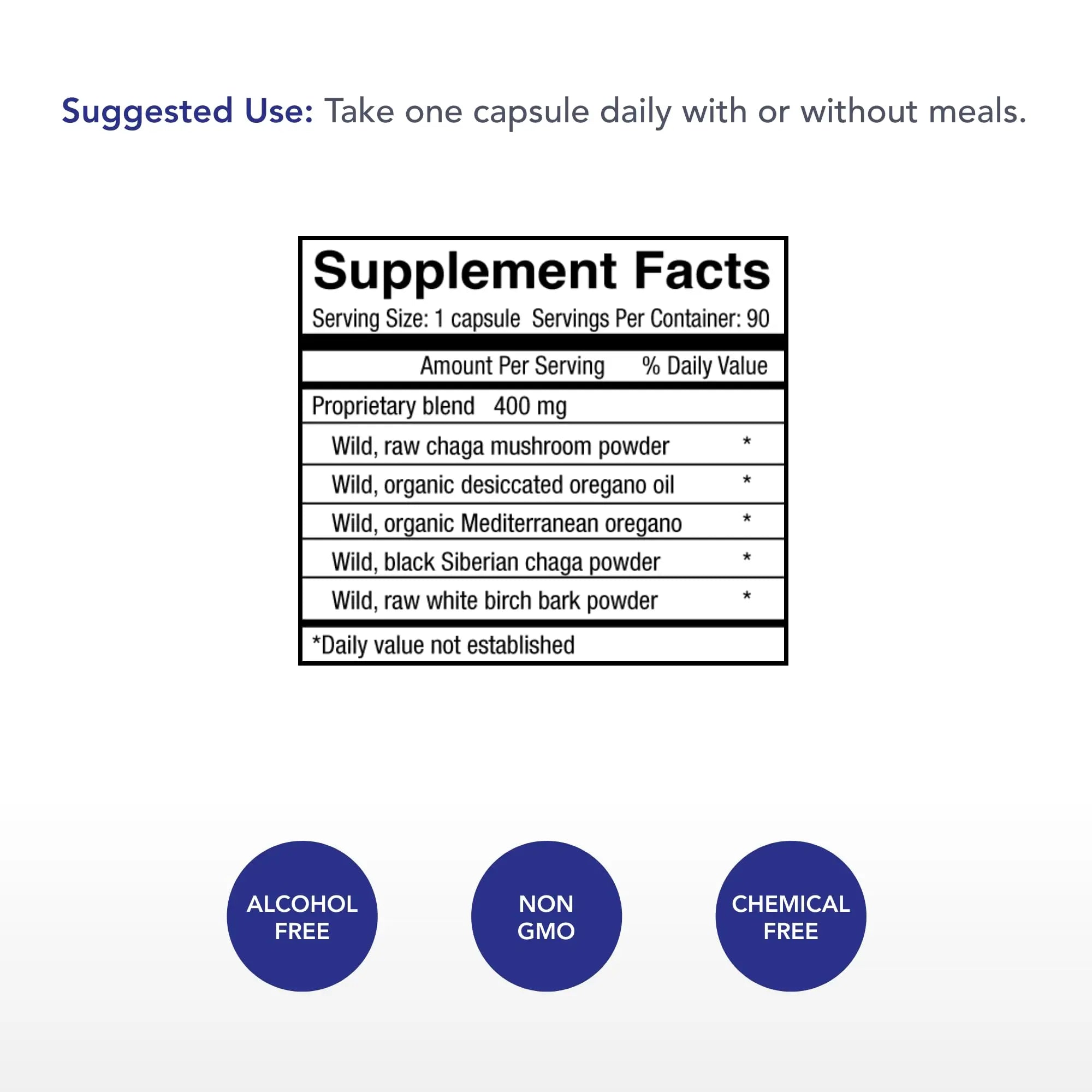 Physician's Strength ChagaStrength - 90 Capsules - Wild, Raw Chaga Complex - Immune & Physical Support - Non-GMO - 90 Servings Physician's Strengthnz supplements