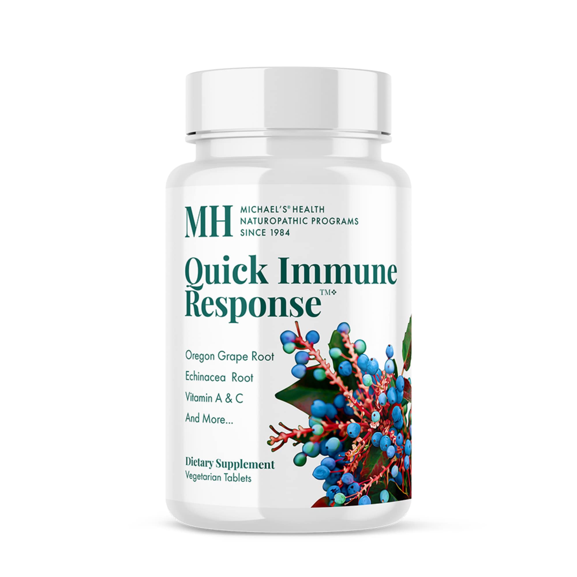 Michael's Health Naturopathic Programs Quick Immune Response - 60 Vegetarian Tablets - Immune System Support - With Vitamin A, Vitamin C & Zinc - 20 Servings MICHAEL'SAu supplements