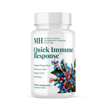 Michael's Health Naturopathic Programs Quick Immune Response - 60 Vegetarian Tablets - Immune System Support - With Vitamin A, Vitamin C & Zinc - 20 Servings MICHAEL'SAu supplements