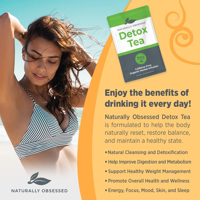 Naturally Obsessed 4 Week DRINK2SHRINK Detox Tea Formula Flat Belly System Detox Kit Naturally ObsessedAu supplements