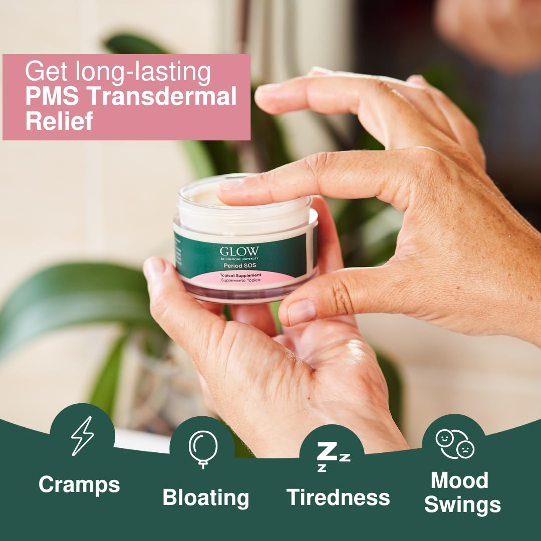 Glow Botanica | Period SOS - Real Wild Yam Cream for PMS Symptom Relief - Topical Supplement Glow BotanicaAu supplements