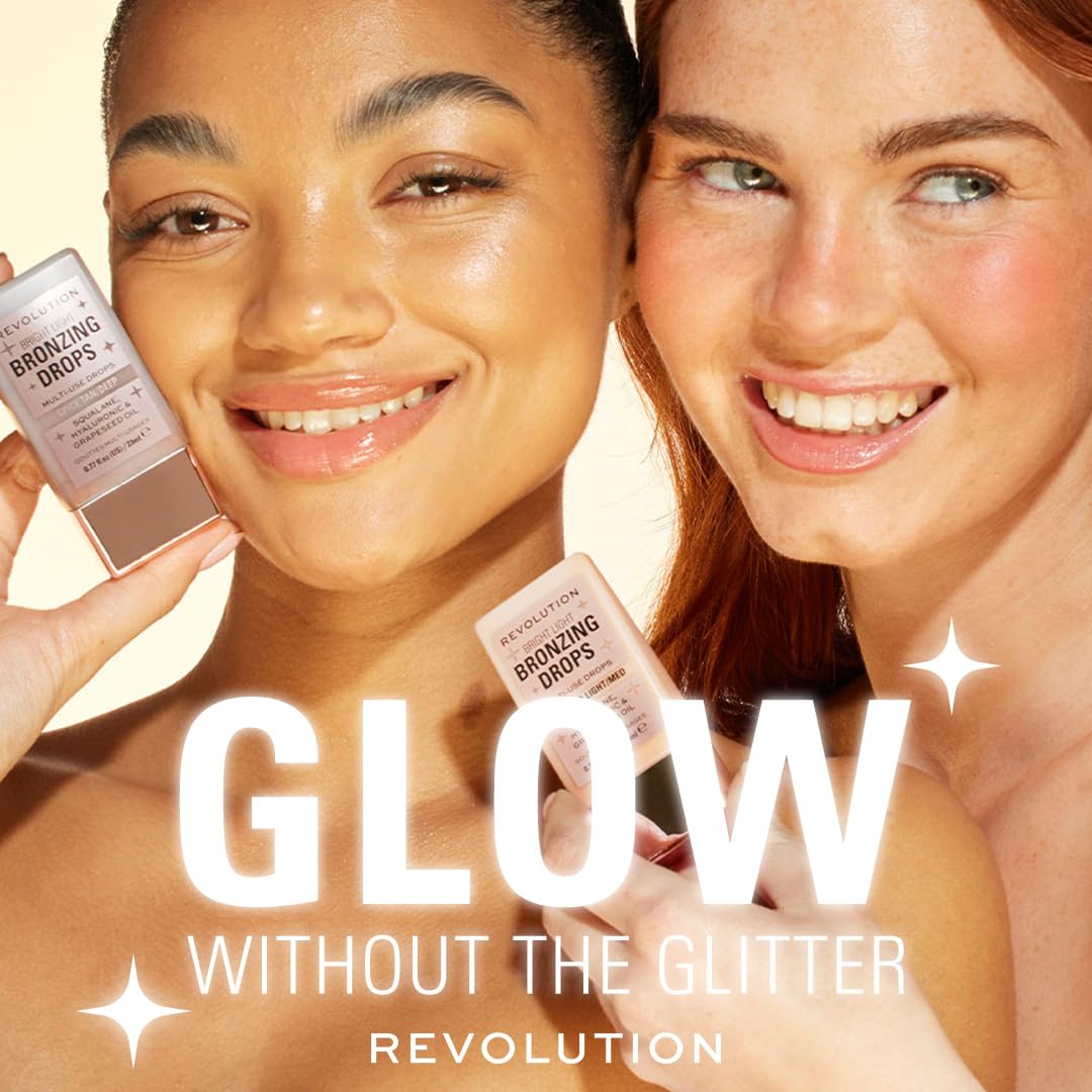 Revolution Beauty London, Bright Light Bronzing Drops, Bronze & Glow for Face & Body, Infused with Hyaluronic Acid, Vegan & Cruelty-Free, Bronze Summer, 0.77 fl oz Revolution Beauty LondonAu supplements