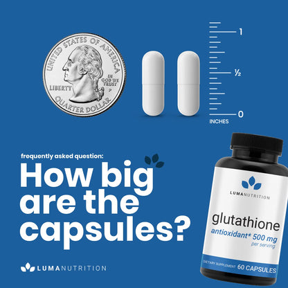 Premium Glutathione - Reduced Glutathione 500mg - Glutathione Supplement - L-Glutathione Luma NutritionUS supplements