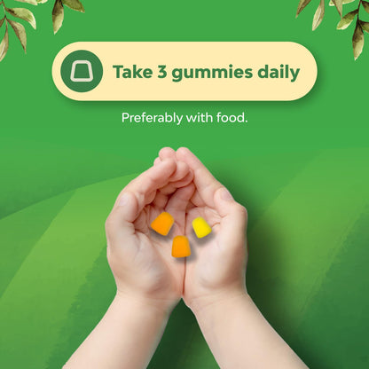 Bundle of Kids DHA Omega 3 Gummies - Fatty Acids Omega 3 6 9 for Brain Immune Strength Vision Focus Support and Liquid Multivitamin for Kids Immunity Support Natures CraftUS supplements