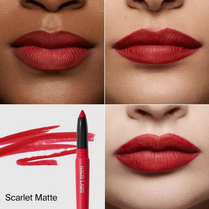 HAUS LABS BY LADY GAGA Le Monster Lip Crayon Scarlet Matte & ENTEL Aloe vera Sheet Masque (BONUS) HAUS LABS BY LADY GAGAAu supplements