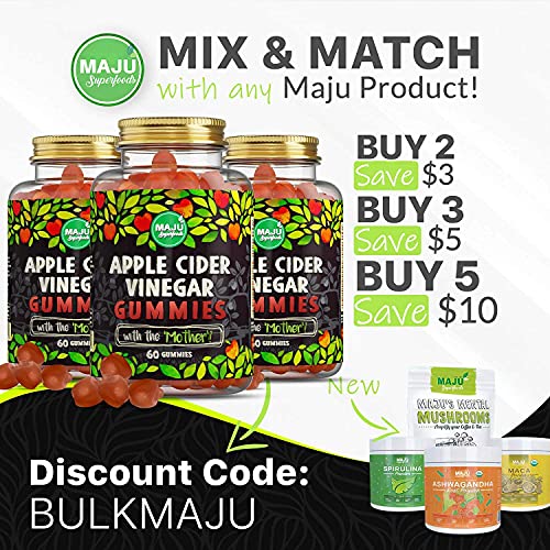 Apple Cider Vinegar Gummies with Mother - Weight Management & Detox - 2X Stronger Maju SuperfoodsAu supplements