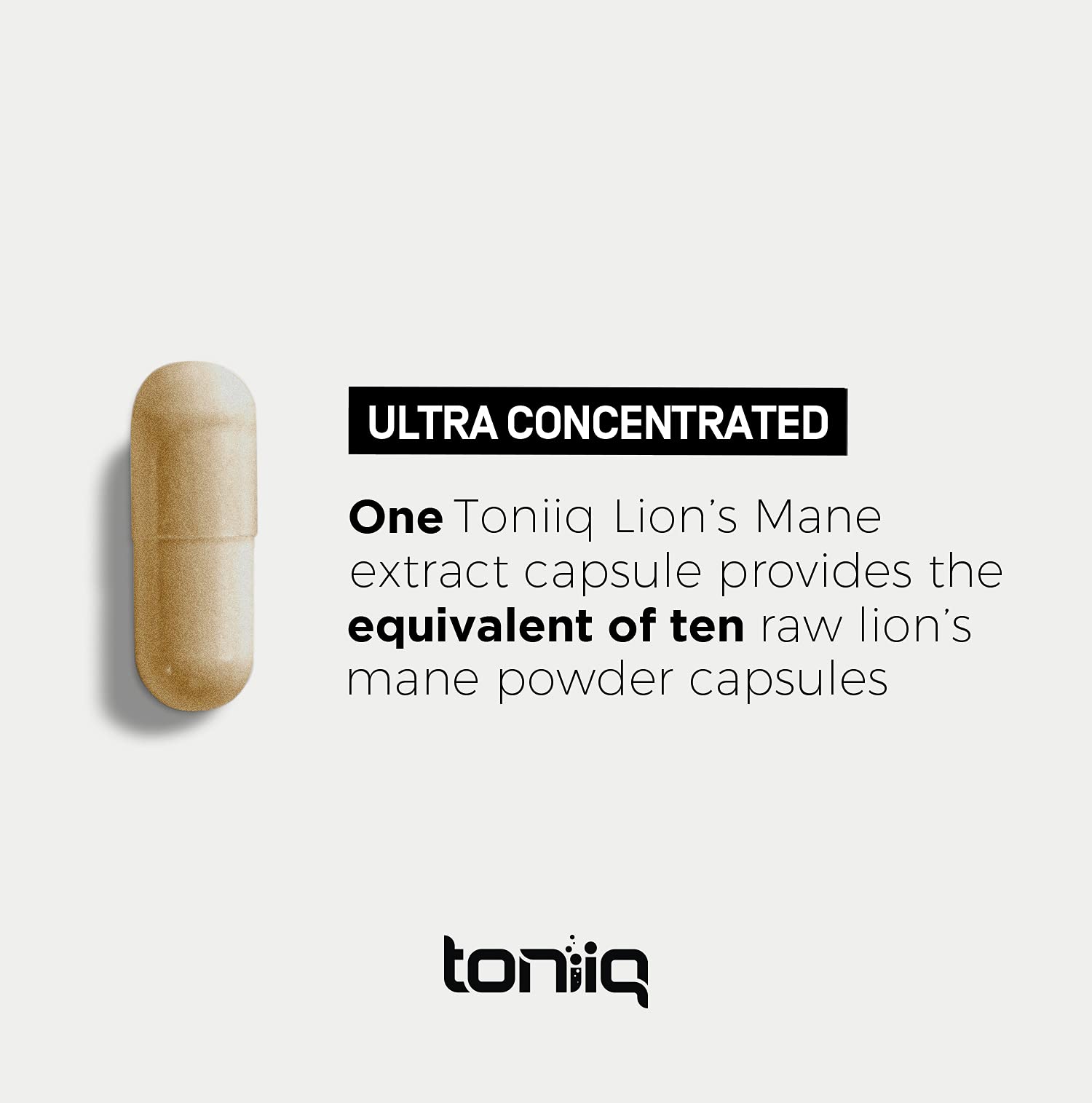 Toniiq 18,000mg 10x Concentrated Ultra High Strength Extract - Made with Organic Lions ToniiqUS supplements