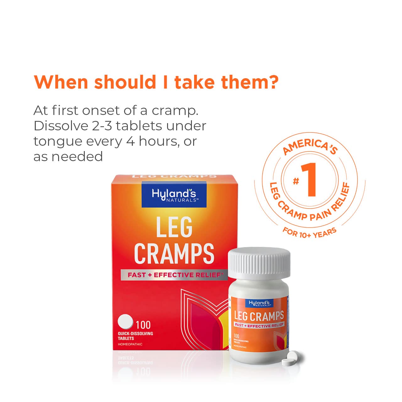 Hyland's Leg Cramps, Relief of Leg, Calf, Charley Horses, and Foot Cramps, 50 Quick-Dissolving Tablets Hyland'sAu supplements