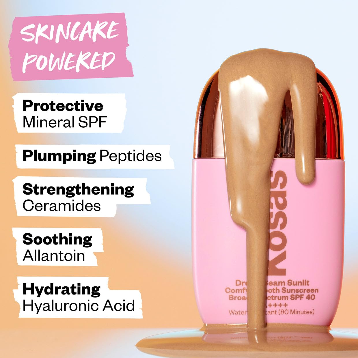 Kosas DreamBeam SPF 40 Mineral Sunscreen for Face + Makeup Prep – Lightweight Hydrating Sun Protection, 40 ml KosasAu supplements