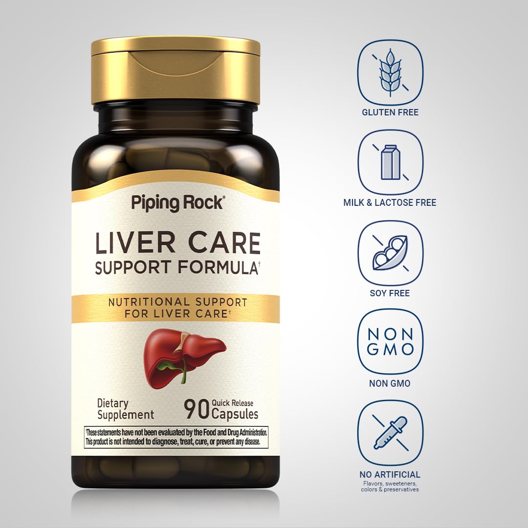 Piping Rock Liver Cleanse Complex | 90 Capsules | Liver Care Support Formula | Non-GMO, Gluten Free Supplement Piping RockAu supplements