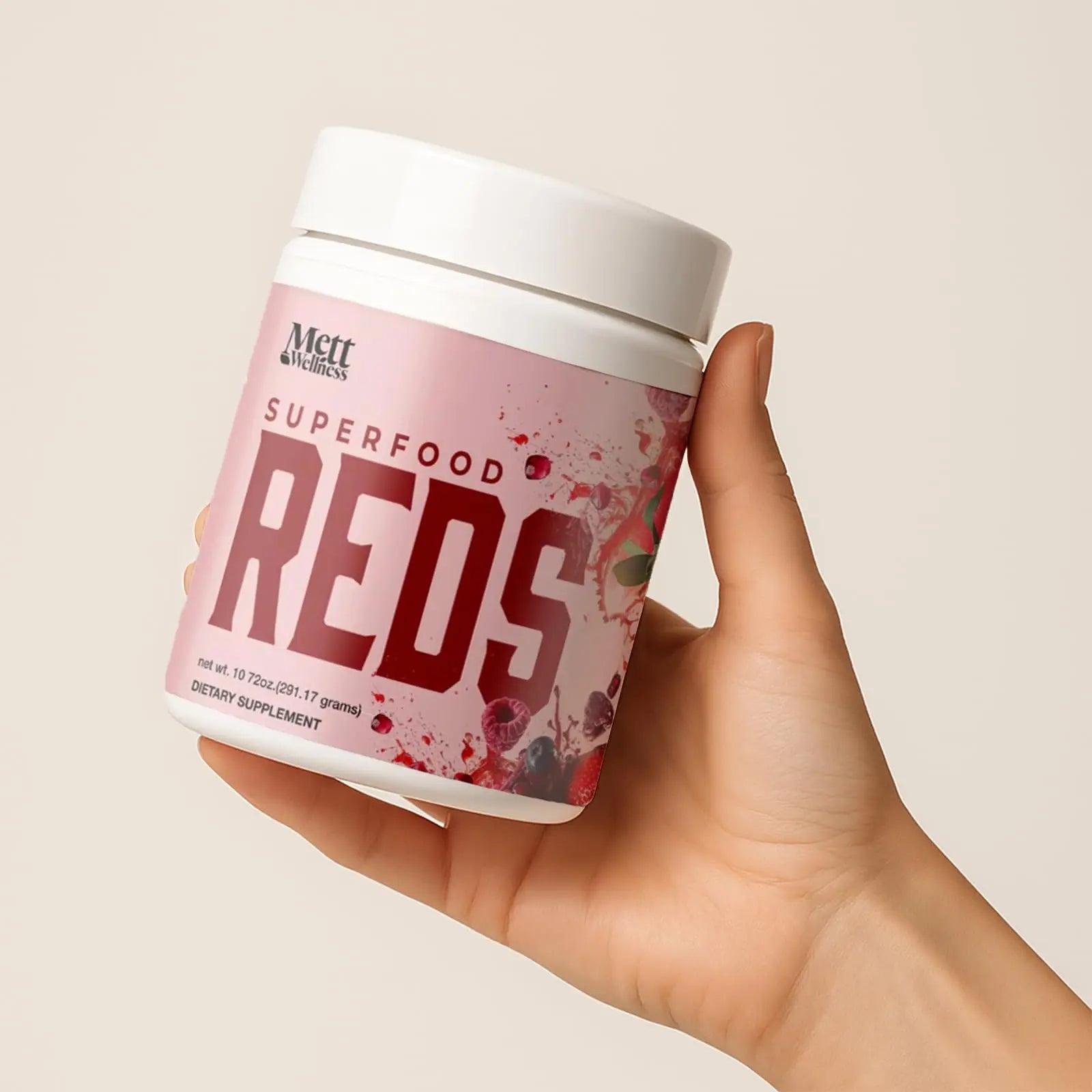 Mett Wellness Superfood REDS | 10.72 oz | With Vitamins A, C & E | Helps Maintain Nitric Oxide Levels | Supports Daily Wellness Mett Wellnessnz supplements