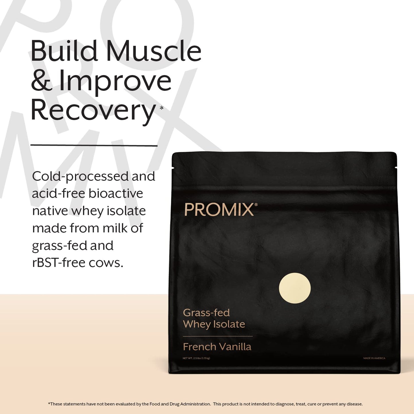 Promix Whey Protein Isolate Powder - Grass-Fed & 100% All Natural - ­Post Workout ProMix NutritionUS supplements