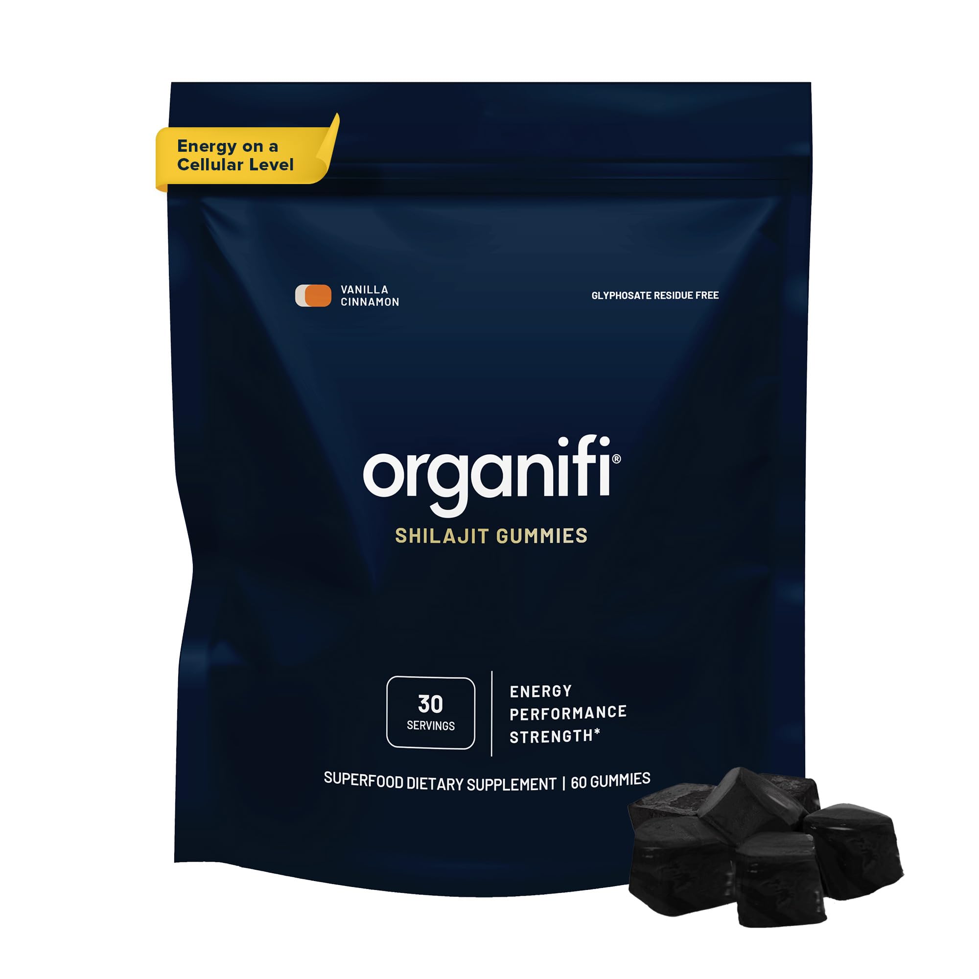 Organifi - Shilajit Gummies - Supports Natural Energy and Strength - Vanilla Cinnamon OrganifiUS supplements