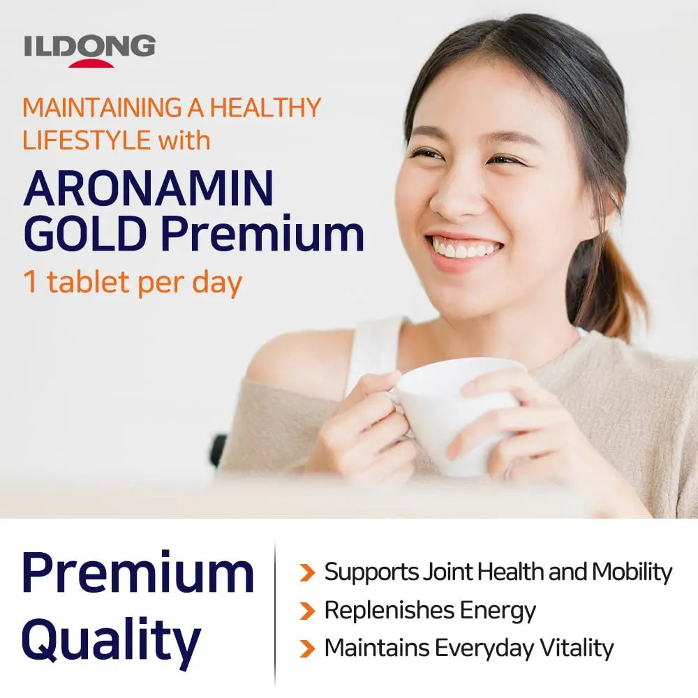 Aromamin Gold Premium Multi-Vitamin for Recovering 120 Tablets, 1 Count (Pack of 120) 아로나민Au supplements