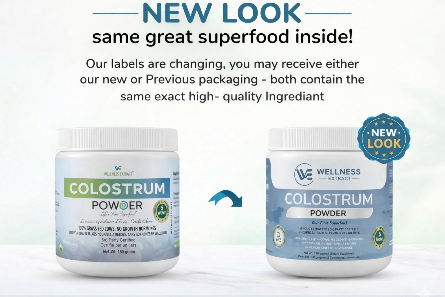 WELLNESS EXTRACT Bovine Colostrum Powder Rich in Protein & Lactoferrin- The True Certified Supplement for Immune Support, Gut Health, Muscle Growth - 150g WELLNESS EXTRACTAu supplements