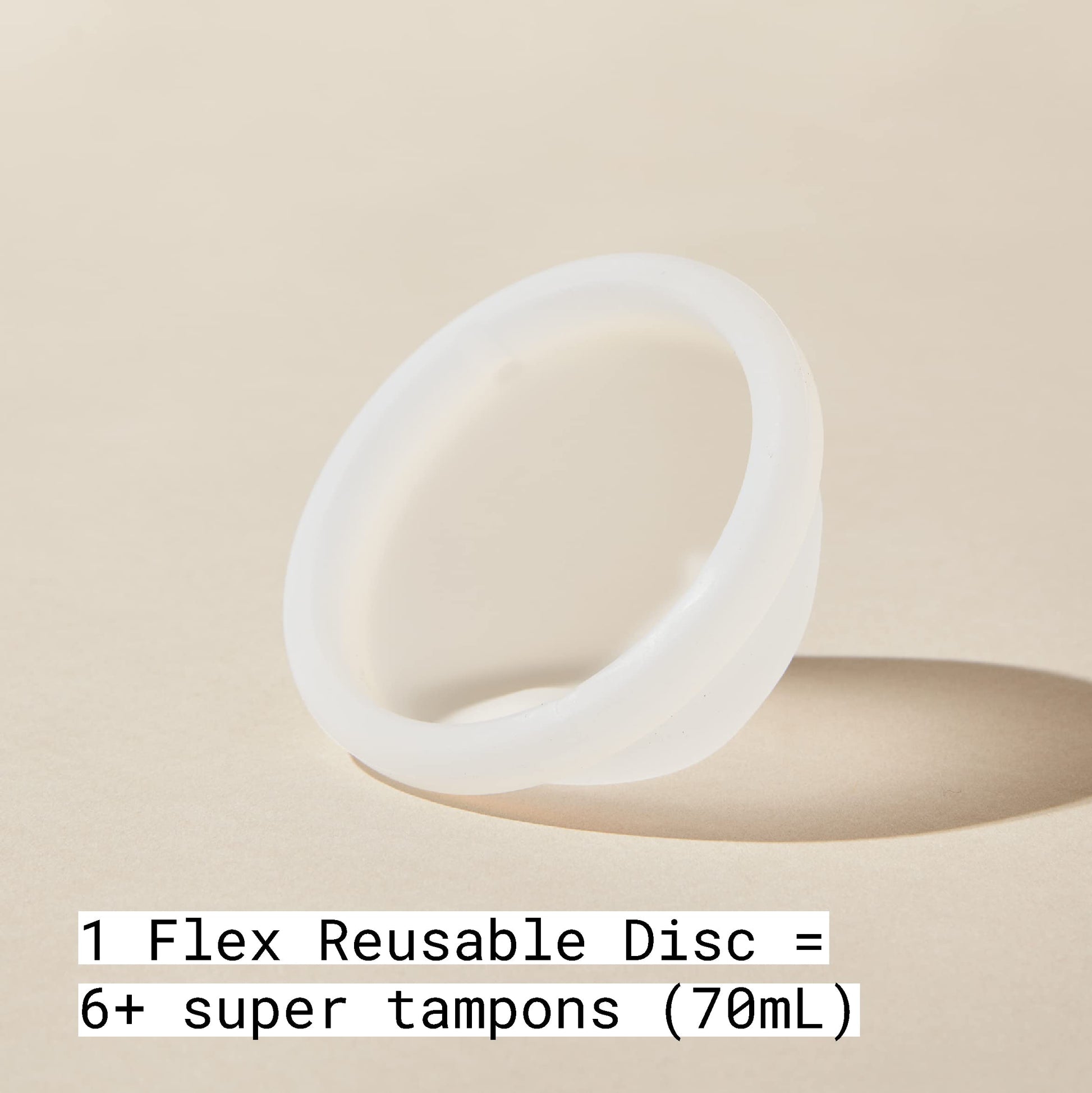 Flex Reusable Disc | Reusable Menstrual Disc | Tampon, Pad, and Cup Alternative | Capacity of 6 Super FLEXAu supplements