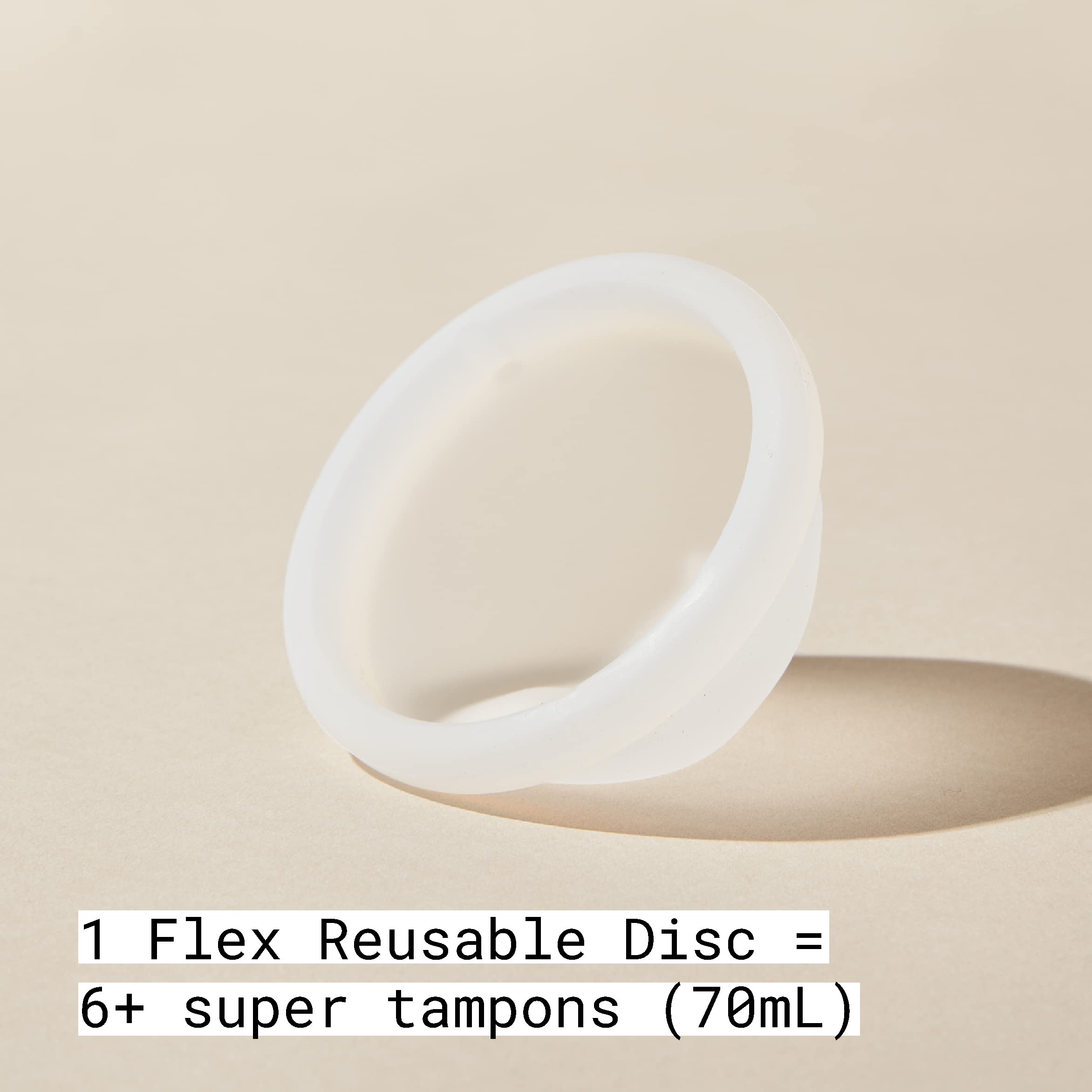 Flex Reusable Disc | Reusable Menstrual Disc | Tampon, Pad, and Cup Alternative | Capacity of 6 Super FLEXAu supplements