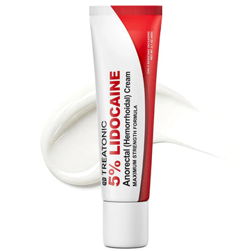 Treatonic 5% Lidocaine Numbing Cream: Lidocaine Cream for Pain Relief, Itching, Burning, Soreness, Hemorrhoid - Maximum Strength Topical Numb Cream - Fast Acting & Long Lasting Numbing Cream- 2.1 oz TreatonicAu supplements