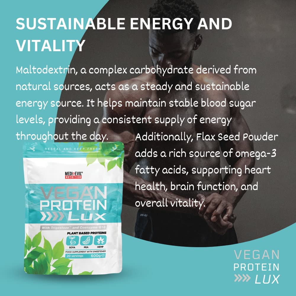 Medi-Evil Nutrition Vegan Protein Powder, Natural Ingredients, Gluten Free and Vegetarian Medi-EvilAu supplements