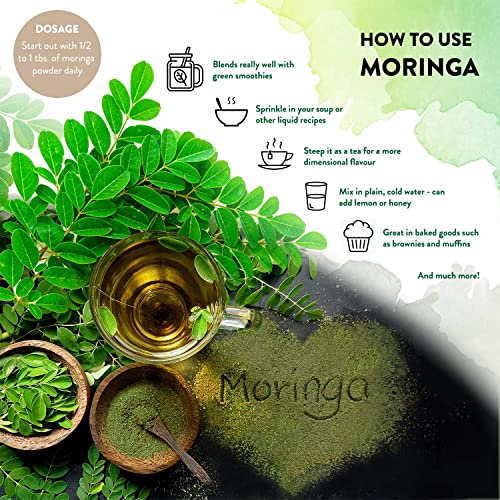 1KG Moringa Superleaf Powder Oleifera 100% Organic Raw Premium Quality Non-GMO Spring BlossomUS supplements