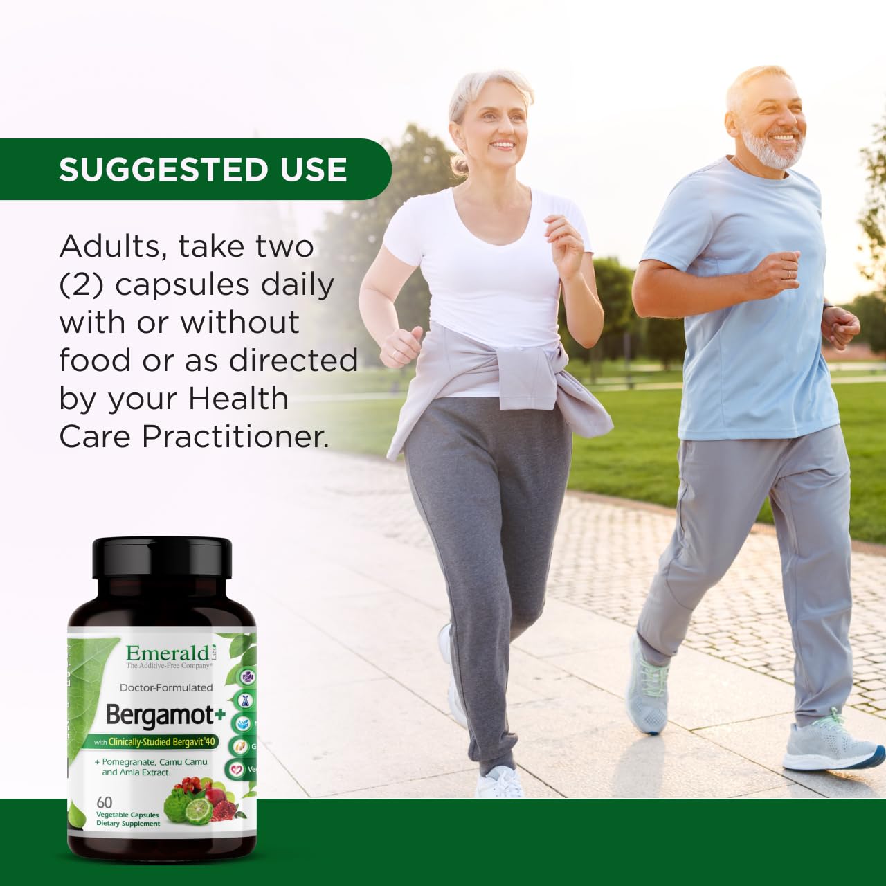 EMERALD LABS Bergamot+ - Supports Metabolism & Heart Health with Bergamot, Pomegranate, Amla & Camu Camu - Gluten-Free & Vegan - 60 Vegetable Capsules (30 Servings) EMERALD LABSAu supplements
