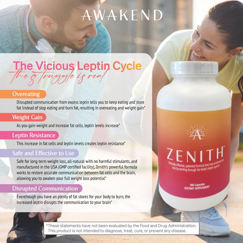 Awakend Leptin Supplement - Start Taking No Stimullants, All Natural Polysaccharides AWAKEND NATIONUS supplements